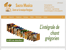 Tablet Screenshot of musique-liturgique.com